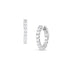 Dominique Cohen one carat huggie hoops in white gold<span class='visuallyhidden'>; shop help at 760-978-9297.</span>